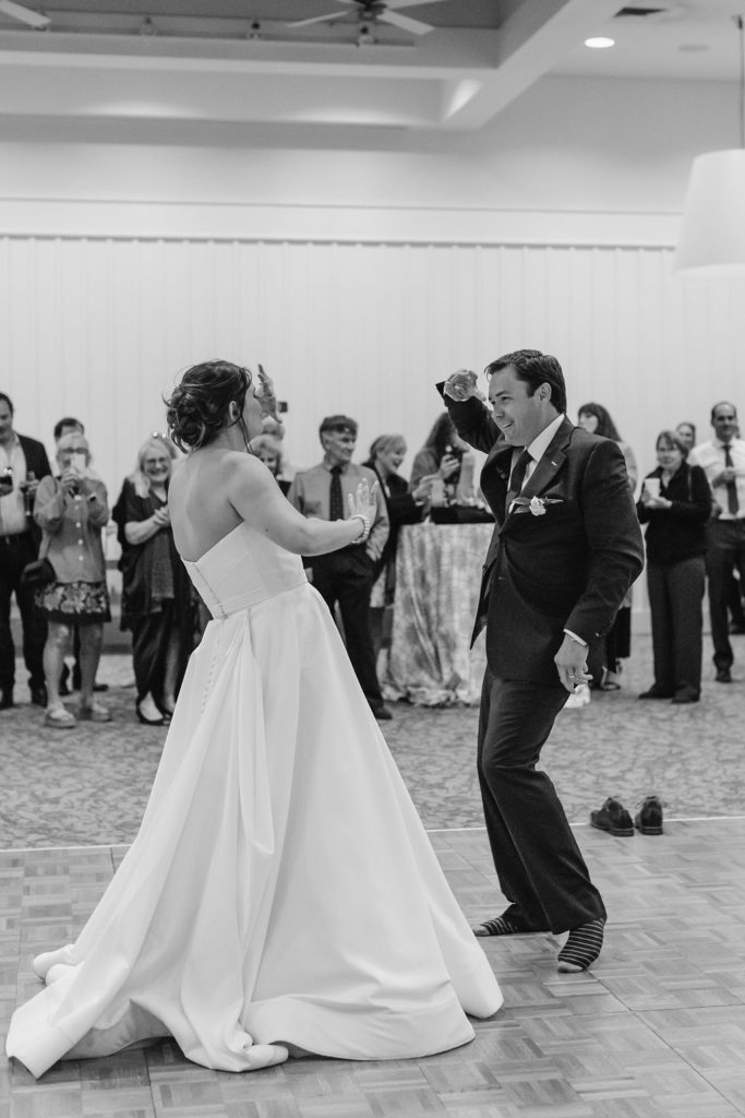 couple dancing their first dance