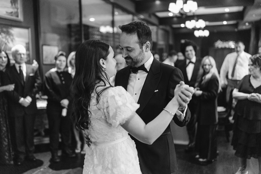 bride and grooms last dance after san francisco city hall wedding 
