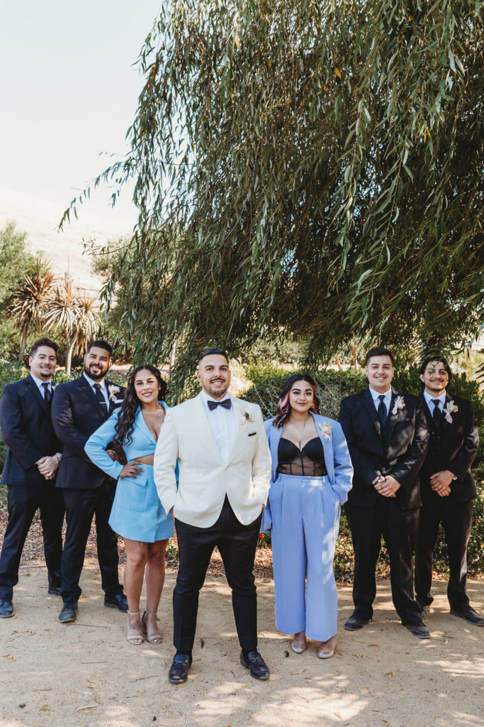 Groom and bridal party portraits 