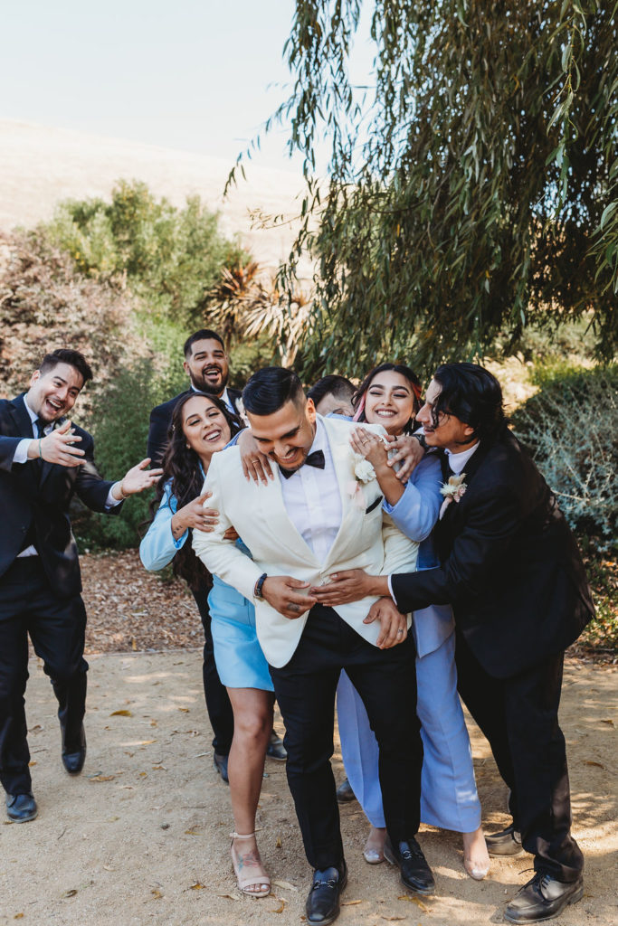 Groom and bridal party portraits 