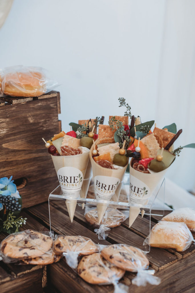 Wedding brie table