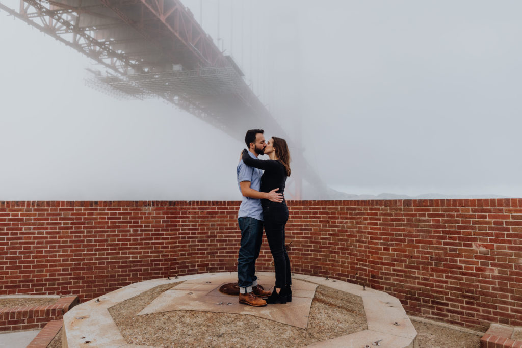 couple during engagement photoshoot