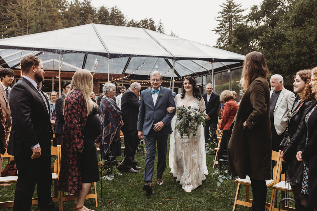 A Chill Redwood Forest Micro Wedding Day at Mountain Terrace In Woodside