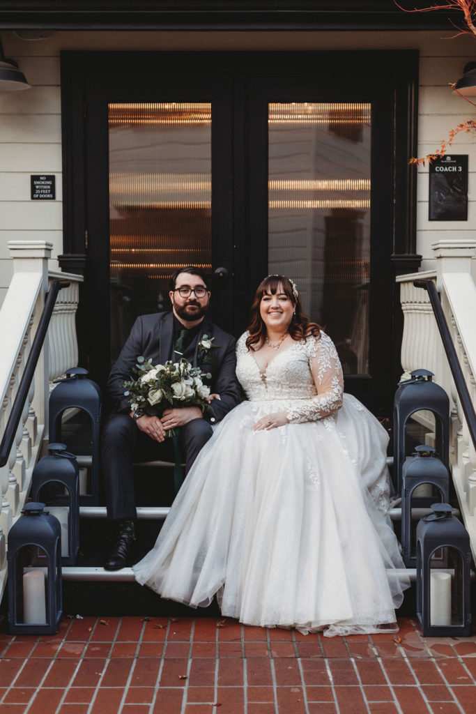 Bride and groom portraits at MacArthur Place Hotel in Sonoma California