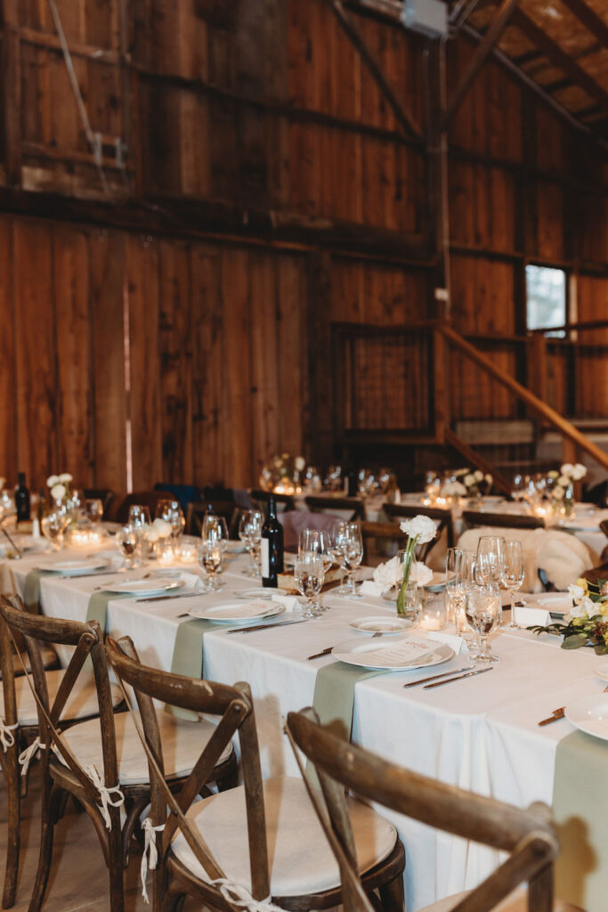 Ranch wedding reception