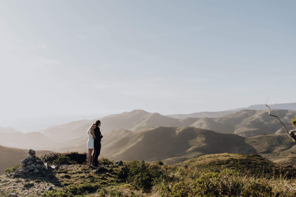 North Bay Area engagement photo location in Marin Headlands