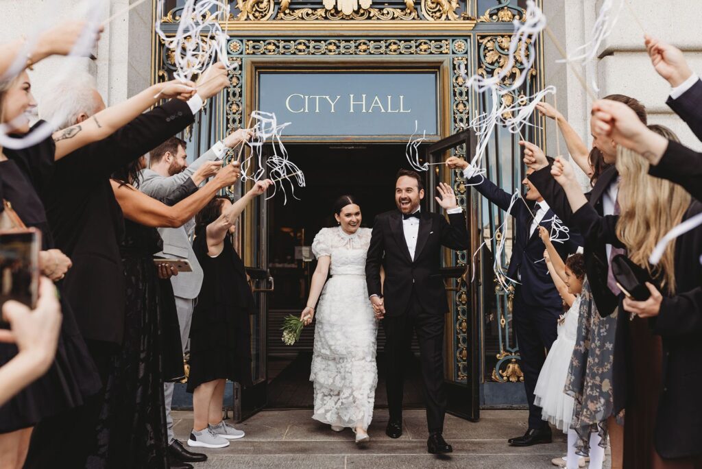 San Francisco City Hall elopement. Photography by Michelle Angeli