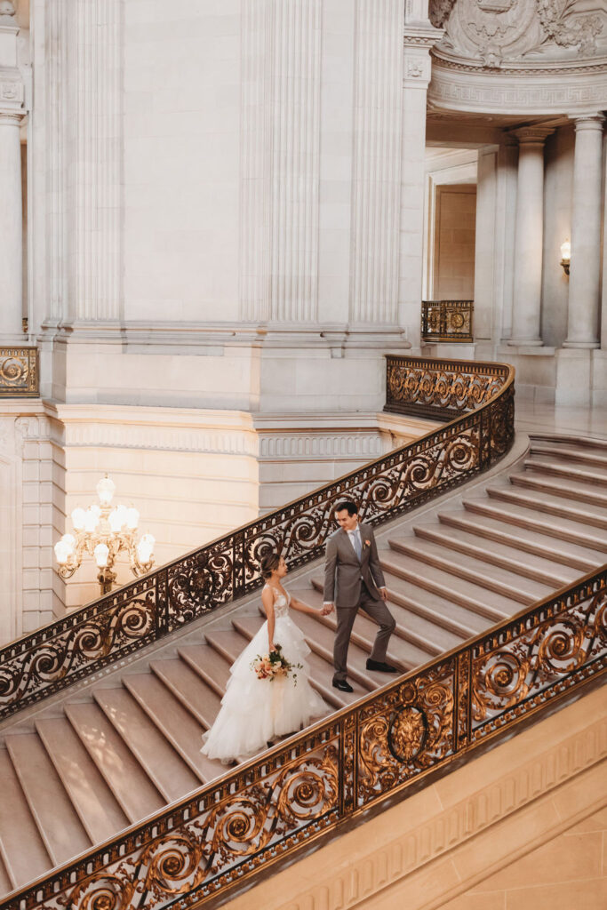 Beautiful staircase at San Francisco City Hall